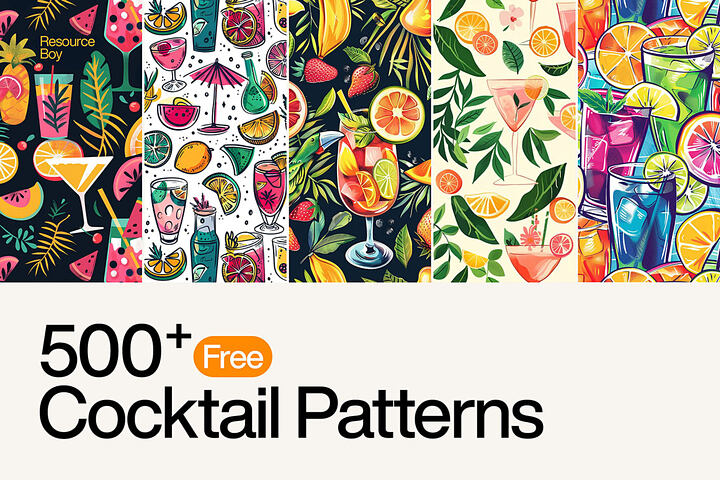 500 Free Cocktail Patterns
