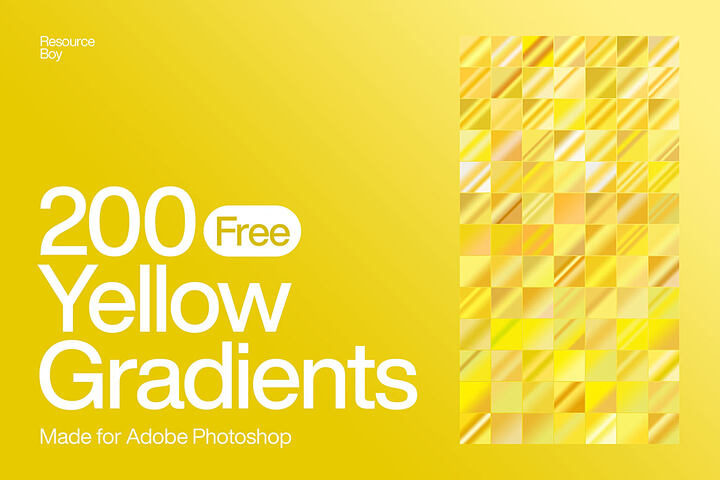200 Yellow Photoshop Gradients