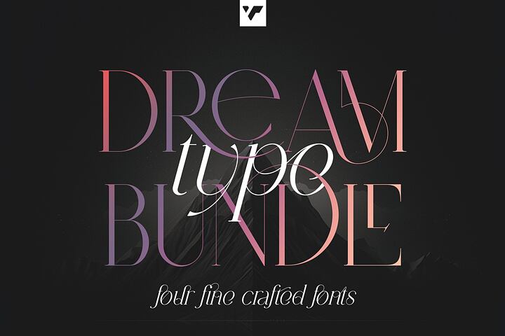 Dream Type Bundle – 4 Creative Fonts