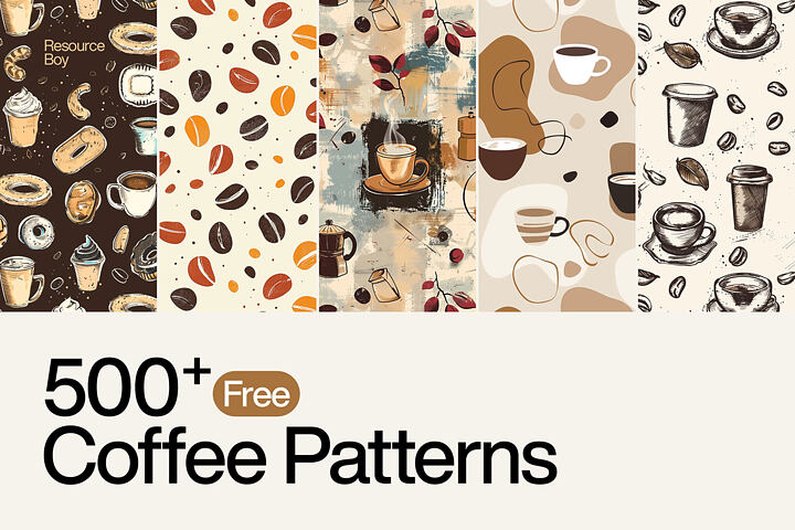 500 Free Coffee Patterns