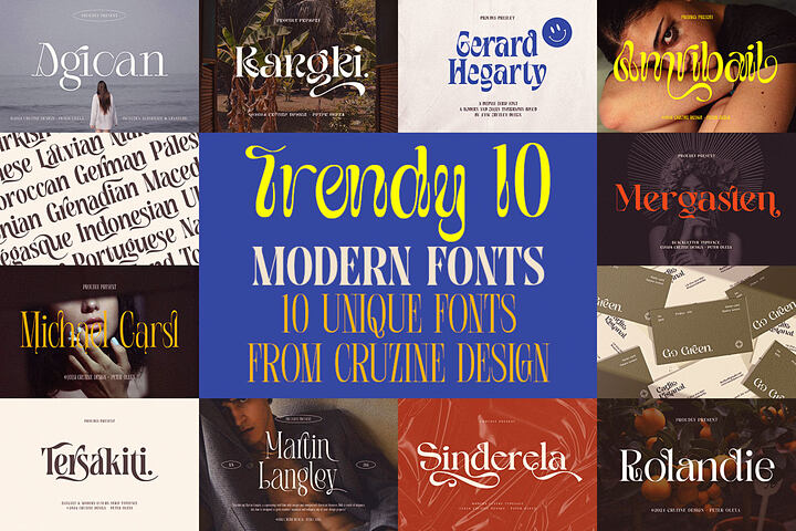 Trendy & Modern Fonts 10