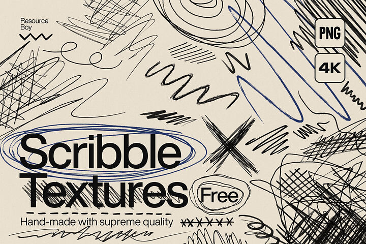 500 Free Scribble Textures
