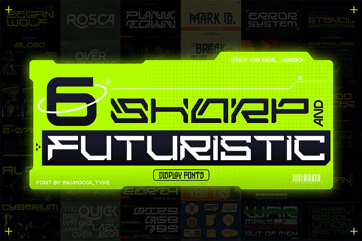 6 Sharp & Futuristic Display Fonts