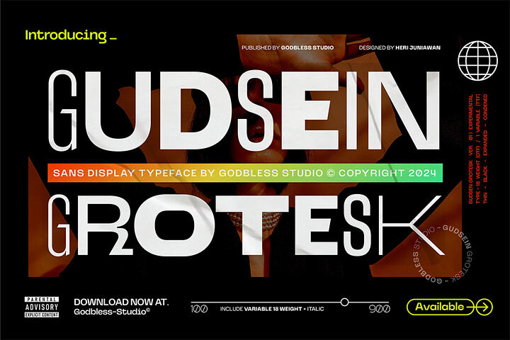 Gudsein Grotesk Typeface