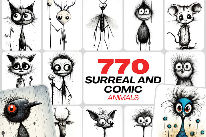 770 Surreal Animal Illustrations