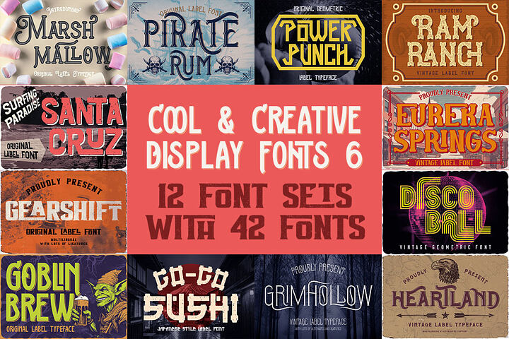 Cool & Creative Display Fonts 6