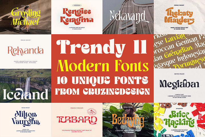 Trendy & Modern Fonts 11