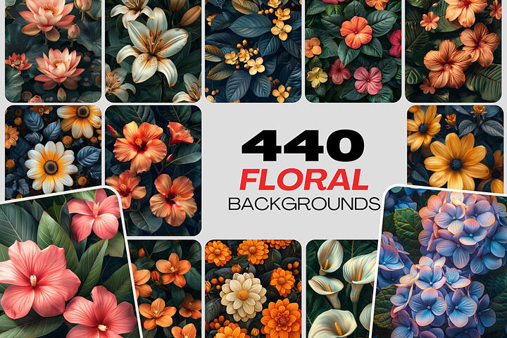 440 Floral Backgrounds