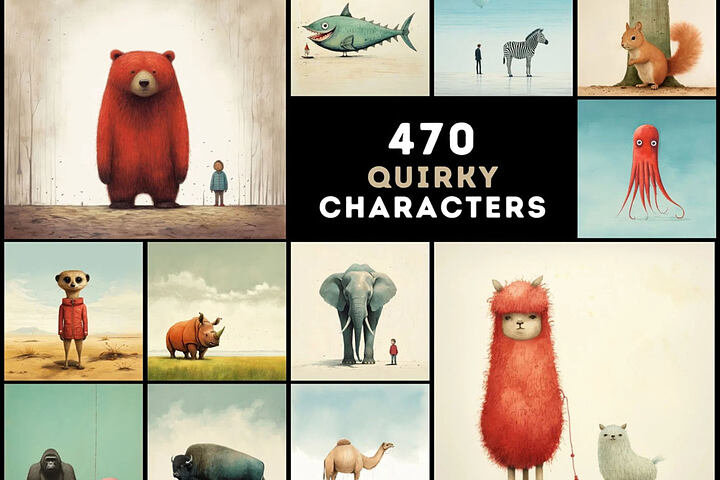 470 Quirky & Artistic Characters