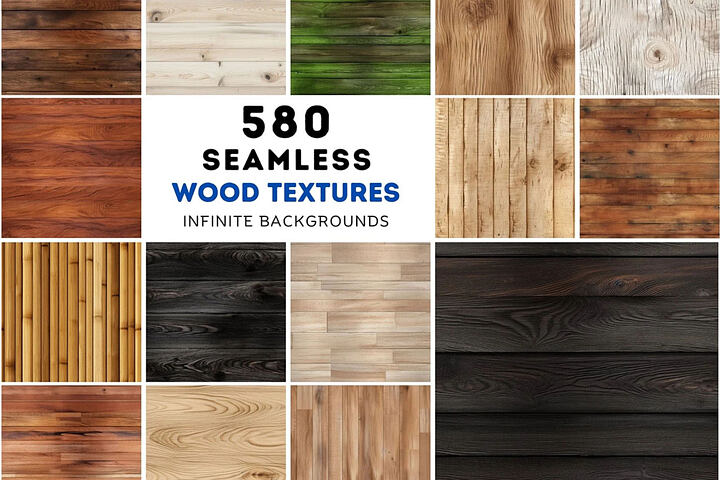 580 Seamless Wood Textures