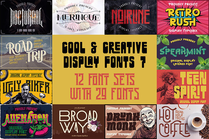 Cool & Creative Display Fonts 7