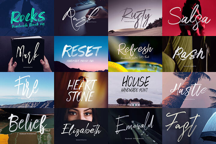 Handwritten Brush Fonts 3