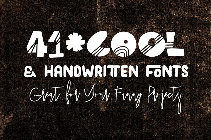 41 Cool Handwritten Fonts