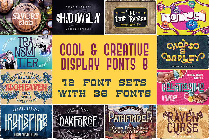 Cool & Creative Display Fonts 8