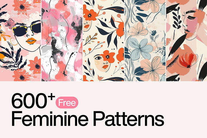 600 Free Feminine Patterns