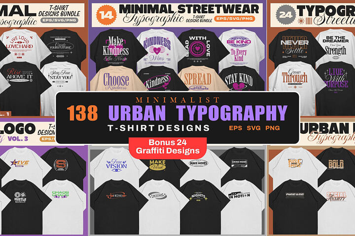 Minimalist Urban Typography Bundle