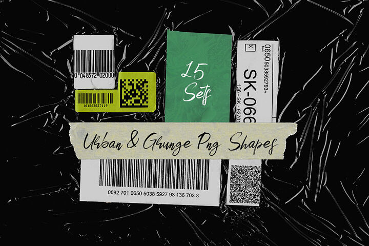 Free Urban & Grunge Png Shapes – 15 Sets