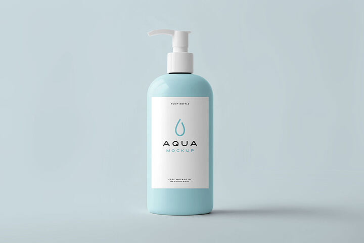 Minimal Pump Bottle – Free Mockup