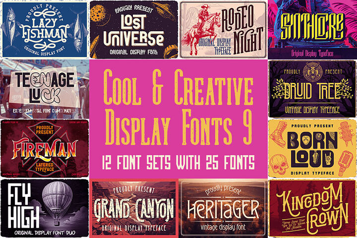Cool & Creative Display Fonts 9