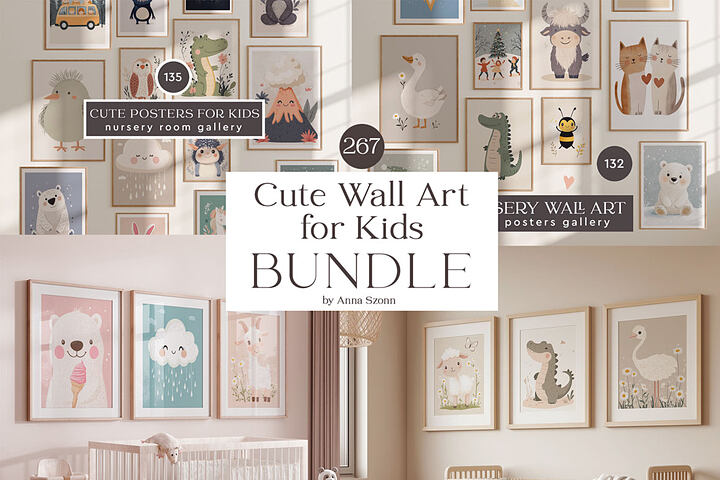 Cute Wall Art for Kids – 267 Posters