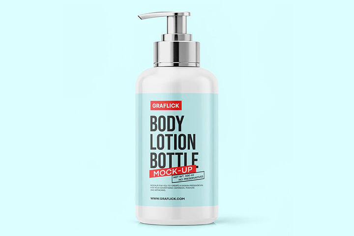 Body Lotion Bottle – Free Mockup