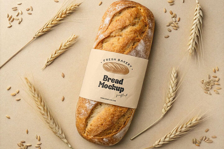 French Baguette Bread – Free Mockup