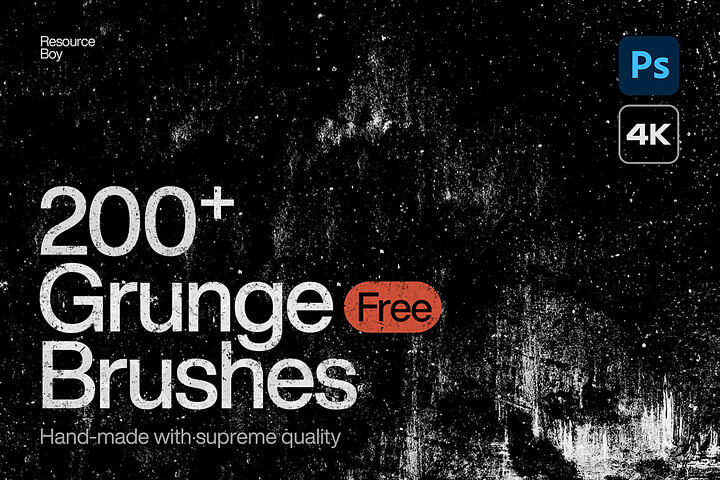 200 Free Grunge Photoshop Brushes