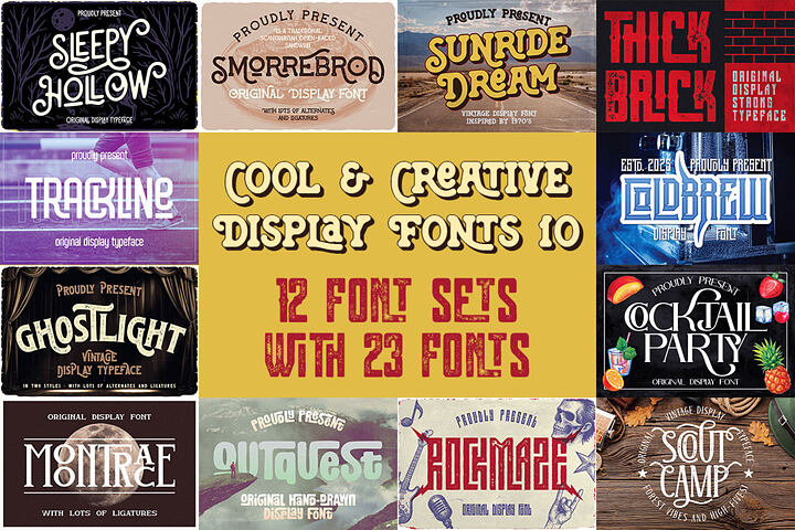 Cool & Creative Display Fonts 10