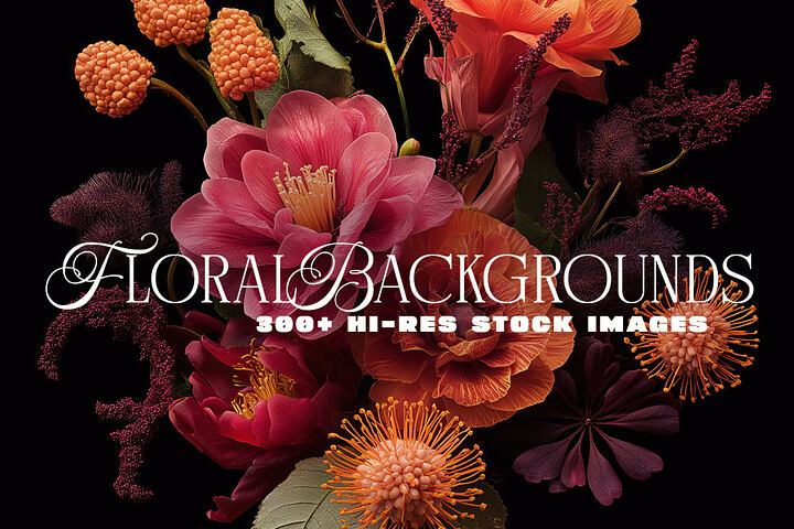 300 Amazing Floral Backgrounds