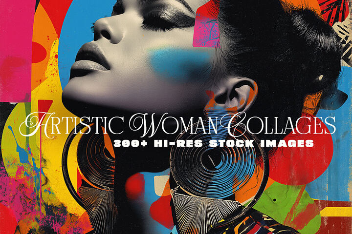 300 Artistic Woman Collages