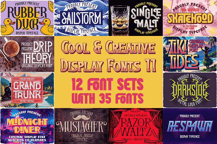 Cool & Creative Display Fonts 11