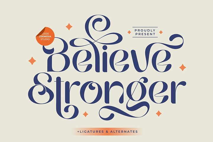 Believe Stronger – A Modern Sans Serif