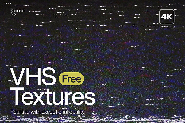 100 Free VHS Effect Textures