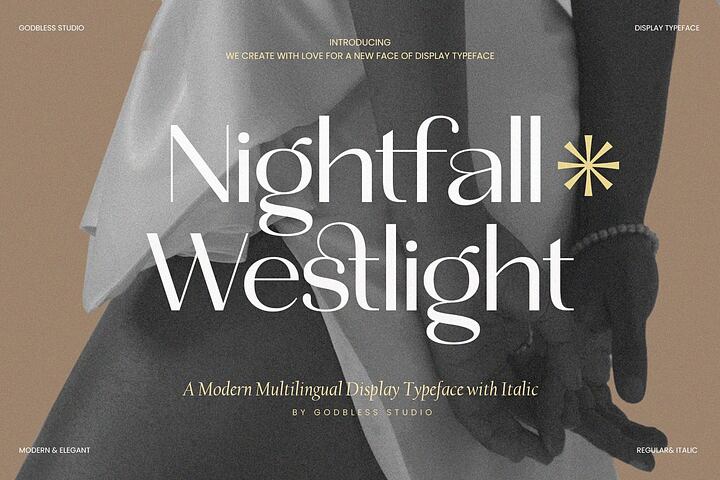 Nightfall Westlight Typeface