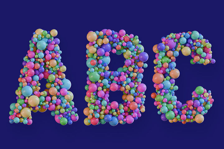 Spheres – Free 3D Alphabet