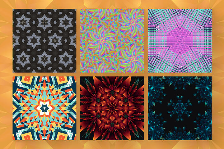 6 FREE Geometric & Futuristic Patterns