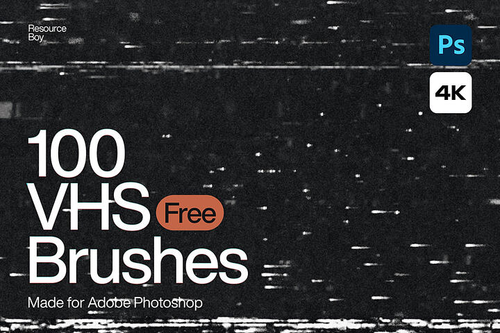 100 Free Vhs Photoshop Brushes
