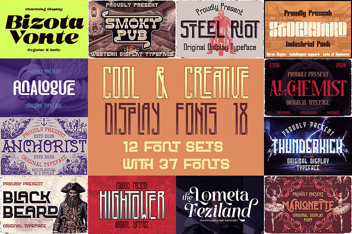 Cool & Creative Display Fonts 18