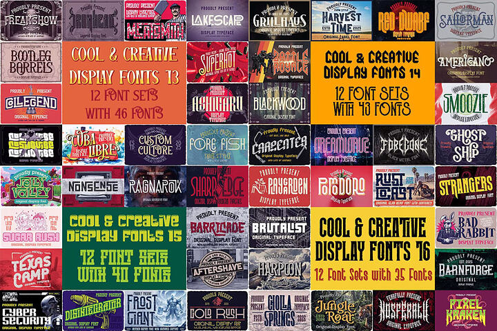 48 Cool & Creative Display Fonts 4