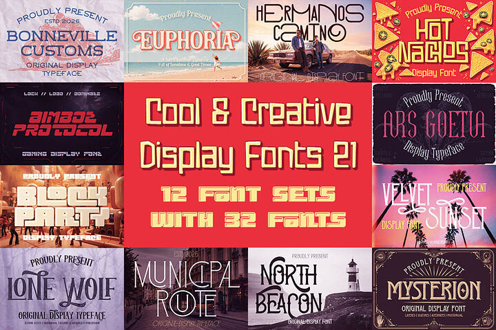 Cool & Creative Display Fonts 21