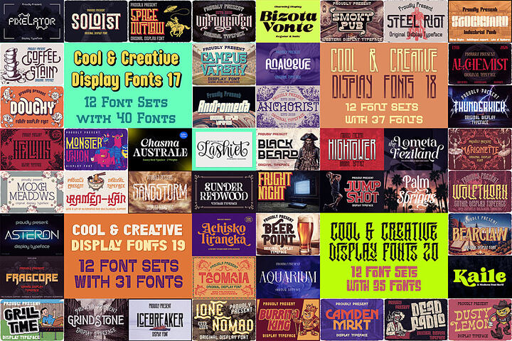 48 Cool & Creative Display Fonts 5