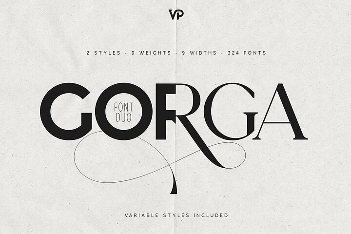 Gorga Font Duo – Modern Sans & Serif