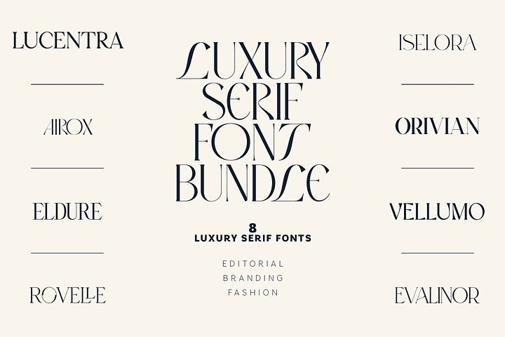 Luxury Serif Collection - 8 Fonts