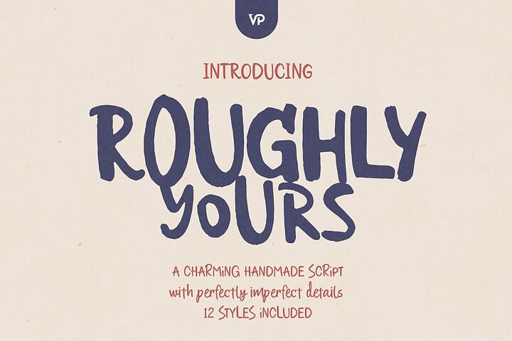 Roughly Yours - Organic Script Font