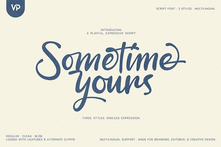 Sometime Yours - Script Typeface