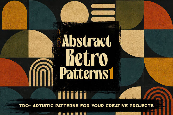 Abstract Retro Patterns 1