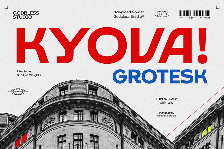 Kyova Grotesk Variable Typeface