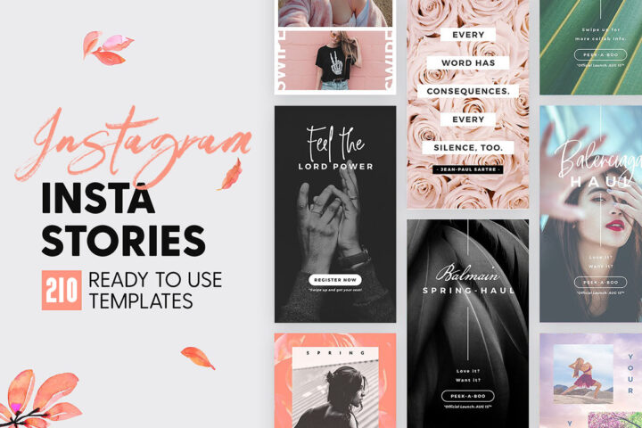 210 Instagram Instastories Templates