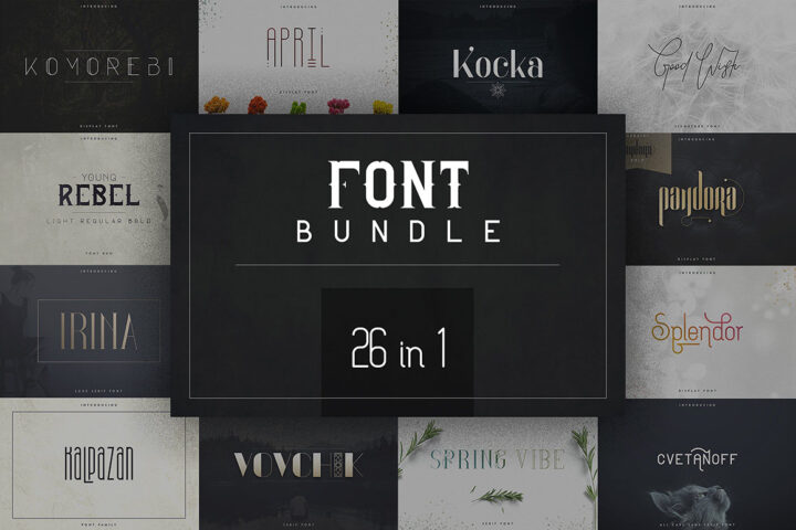 26in1 Legendary Font Bundle