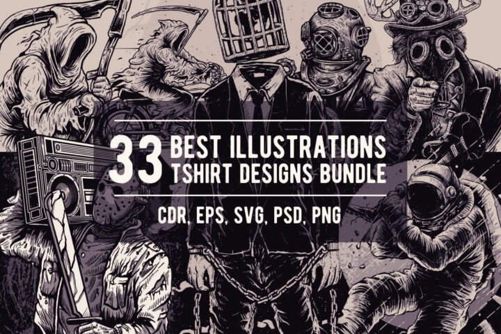 33 Illustration T-shirt Designs